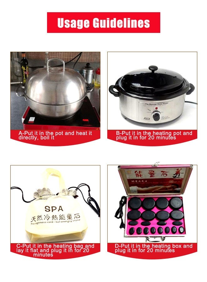 سوبر زي يوث 18 قطعة حجر تدليك - Image 3