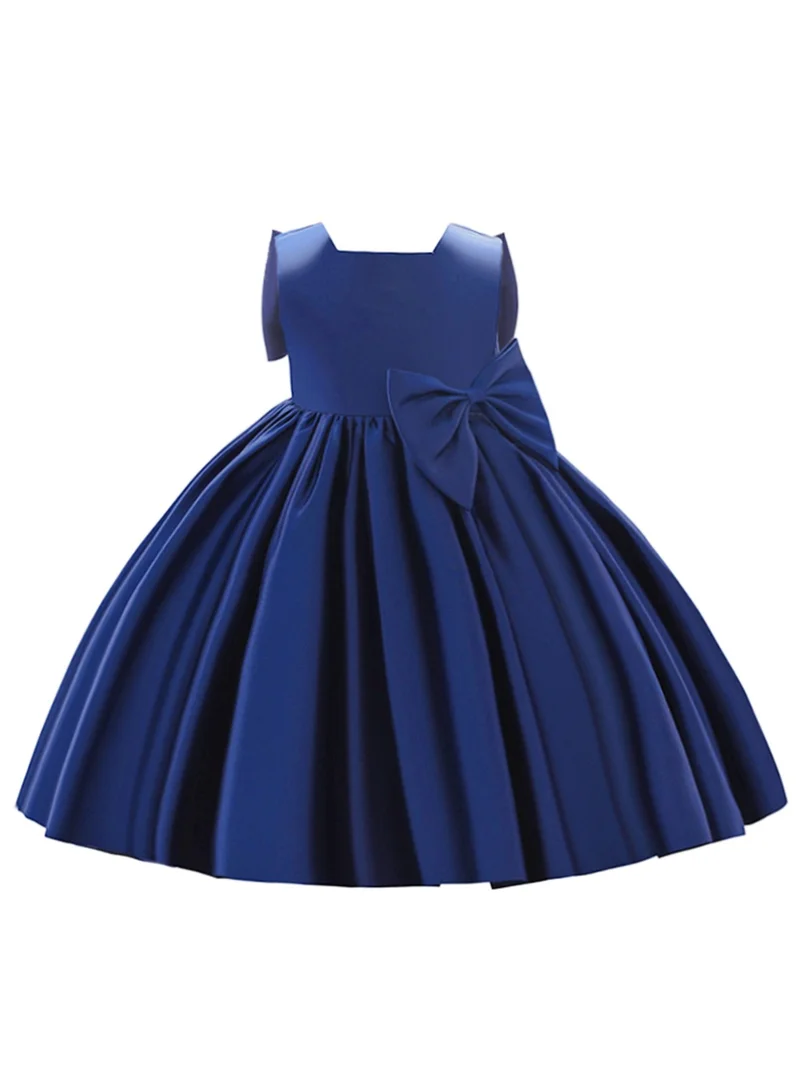 D'Daniela Satin Bow Dress