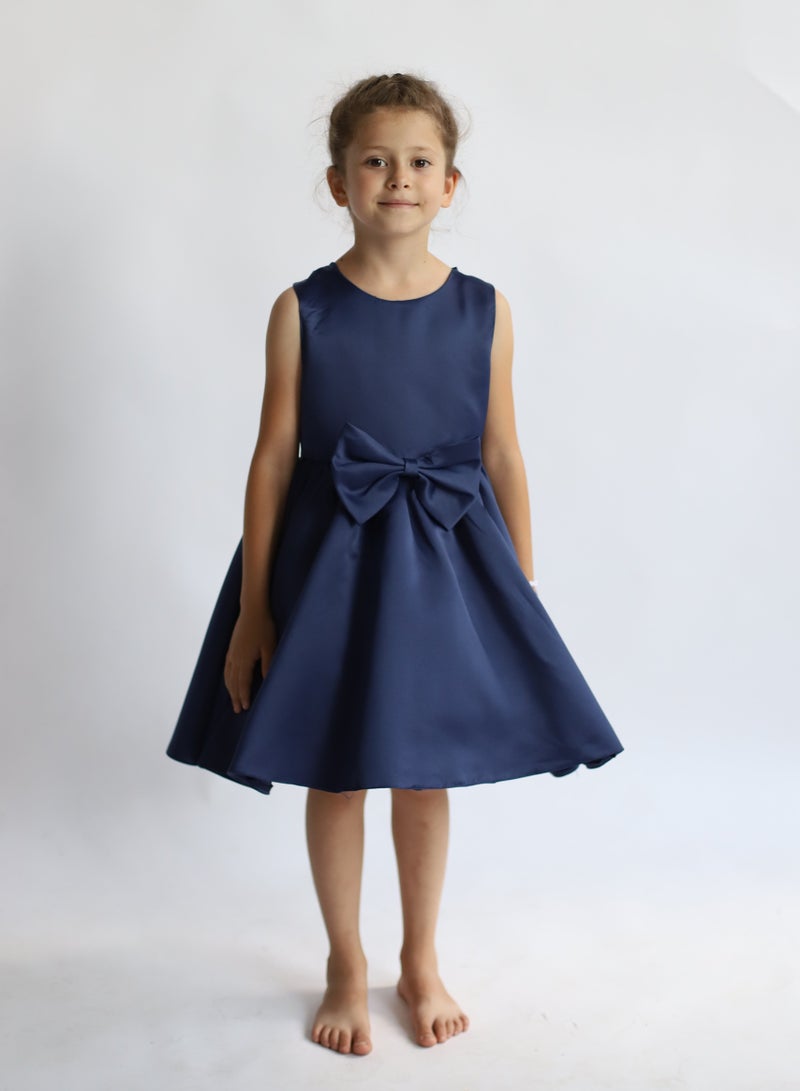 D'Daniela Satin Bow Dress - Image 1