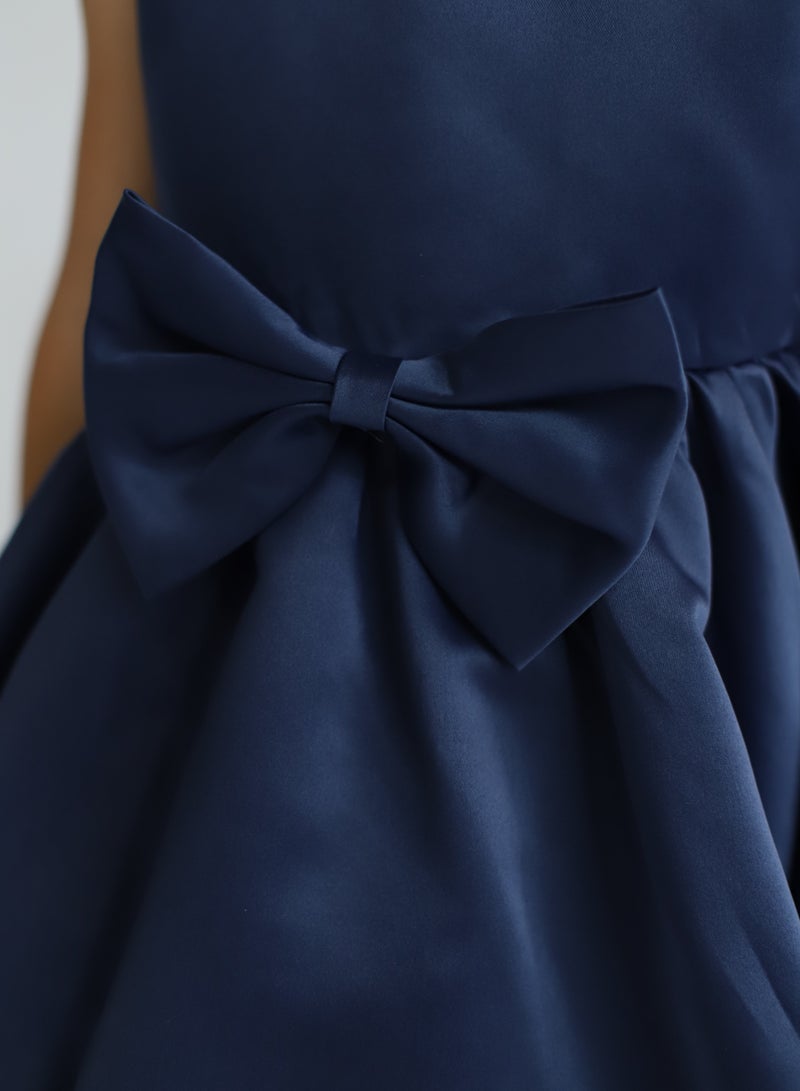 D'Daniela Satin Bow Dress - Image 5