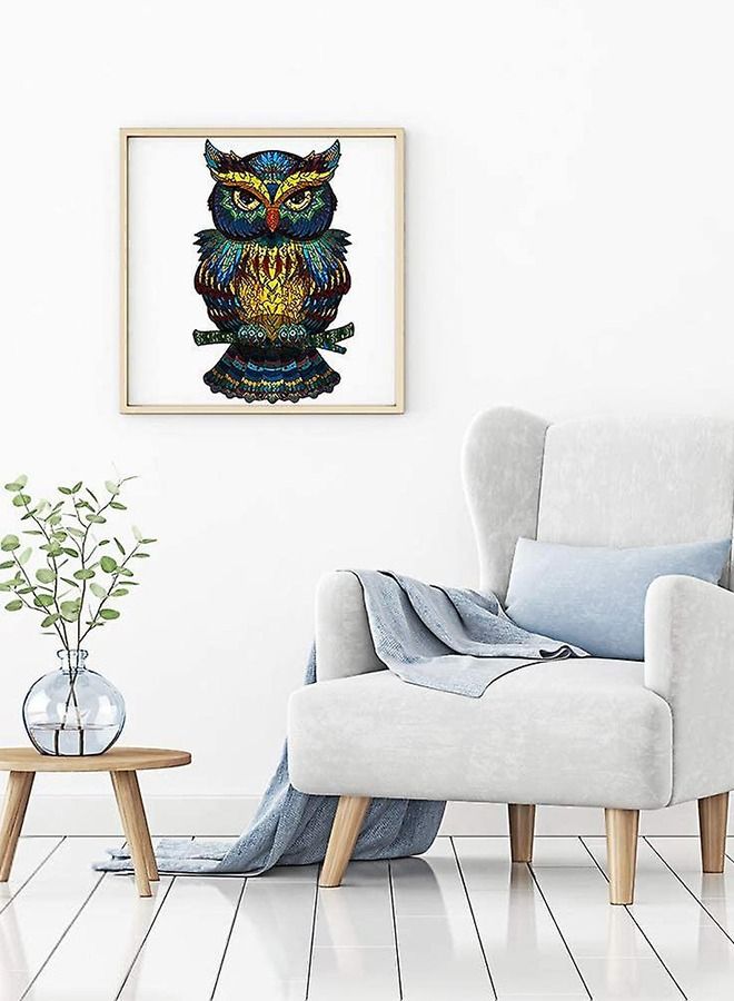 Owl Wooden Jigsaw Puzzle Wood Animal Shape 3D Jigsaw Puzzle for Adults and Kids - Image 5