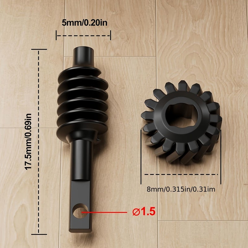 2 13T Differential Steel Worm Gear Set Overdrive 23 3 Percent for RC Crawler Upgrade Parts - Image 3