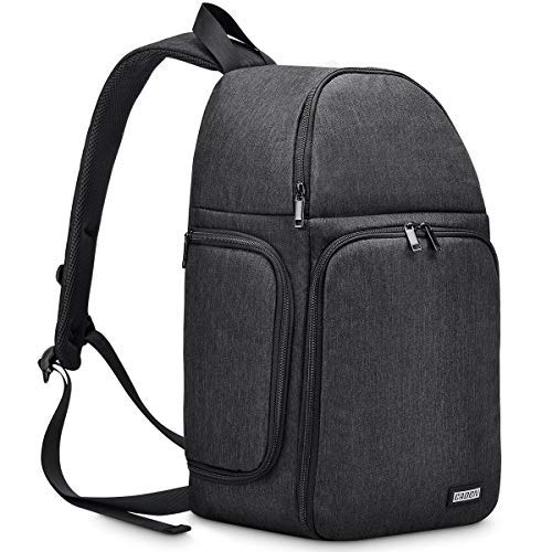 CADeN Camera Bag Sling Backpack, Camera Case Waterproof with Modular Inserts Tripod Holder for DSLR/SLR and Mirrorless Cameras (Canon Nikon Sony Pentax) Black - Image 3