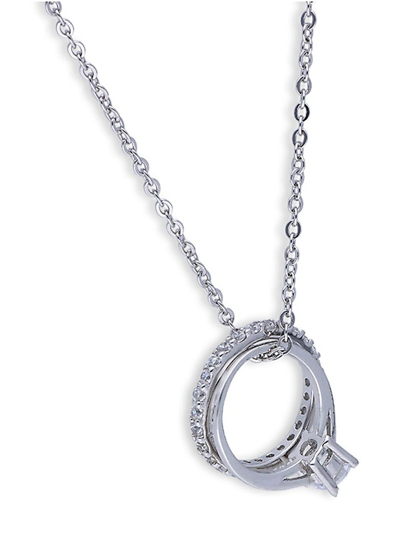 FK Jewellers - Sterling Silver 925 Ring Necklace - FKJNKLSLU6090 - Image 1