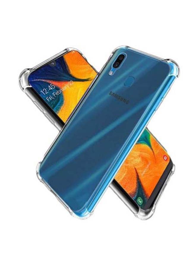 NIBEMINENT Protective Case Cover With Screen Protector For Samsung Galaxy A30 Clear - Image 2