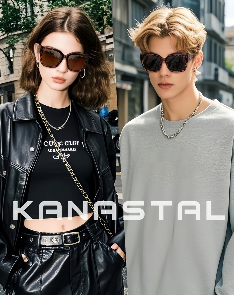 KANASTAL Polarized Fit Over Glasses Sunglasses for Women Men UV400 Protection Oversized Square Sun Glasses Fashion Trendy Wrap Around Shades Tortoise Brown and Gray Leopard Print - Image 2