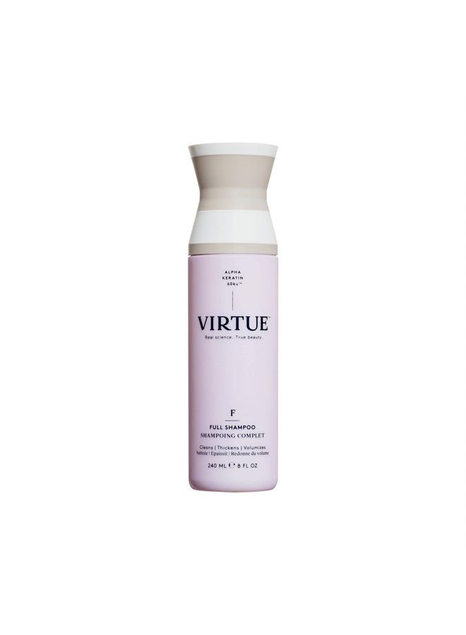 VIRTUE Full Shampoo 8 FL OZ | Alpha Keratin Thickens, Volumizes Hair | Sulfate Free, Paraben Free, Color Safe, Vegan - Image 1
