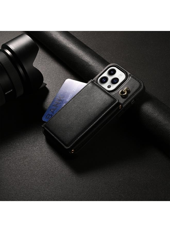 اس-توب حافظة لهاتف iPhone 13 Pro Max، حافظة بطاقات ثلاثية الطي مع حبل طويل - Image 2