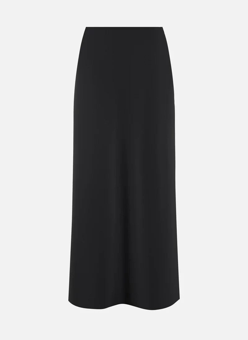 Lichi Flared maxi skirt in smooth fabric