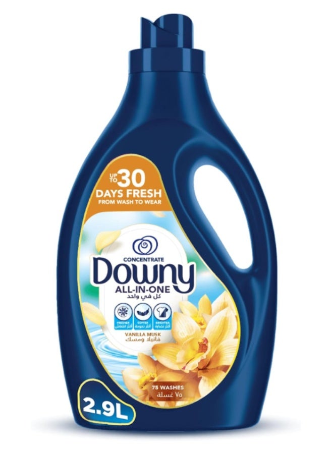 Downy Vanilla & Musk 2.9L, Fabric Softener, All-in-One Concentrate