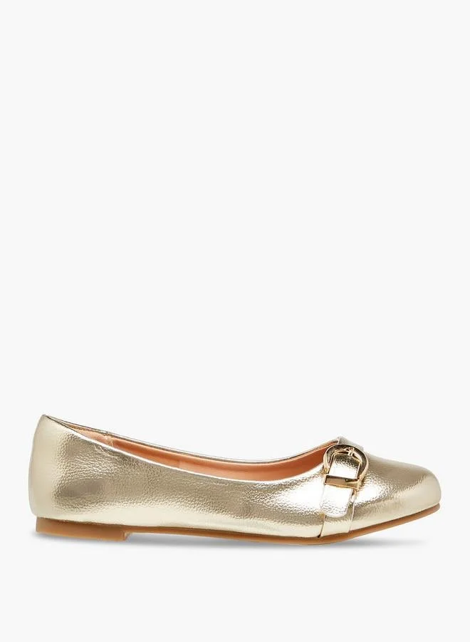 Buckle Accent Ballerina Shoes