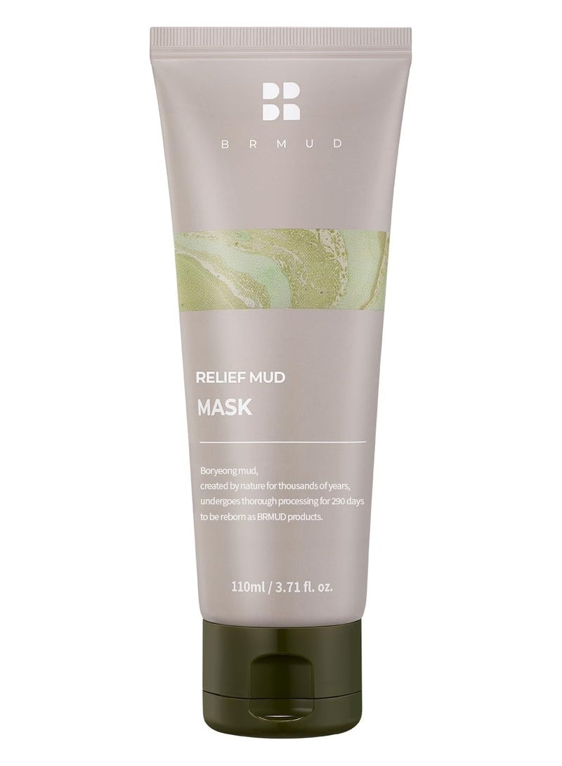 BRMUD Relief Mud Mask | Celeb's Choice Mud Mask - Body Mud Hydrating & Moisturizing Deep Pore Cleanser Face & Body Mask w/ 91.8% Nature-Derived Ingredients - K Beauty Body Mud (110ml) - Image 1