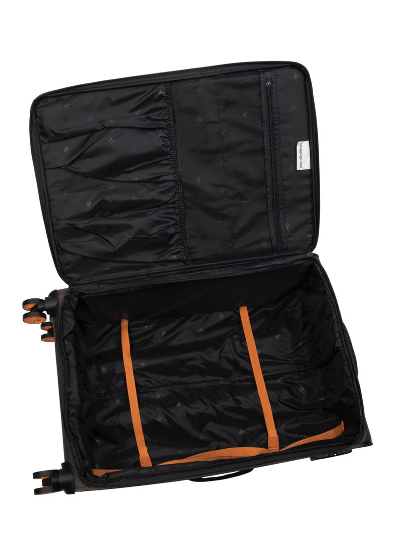 it Luggage it luggage Eco-Icon, Unisex ECO Polyester Material Soft Case Luggage, 8x360 degree Spinner Wheels, Expandable Trolley Bag, Telescopic Handle, TSA lock, 12-2894E08, Large suitcase, Color Brown  - Image 4