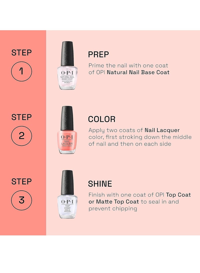 أو بي آي O.P.I طلاء أظافر 15 مل طلاء أظافر يدوم طويلاً ومقاوم للتشقق - Image 4