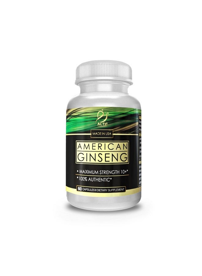 Actif American Ginseng - 100% Authentic 10 Year Old Ginseng, Non-GMO, 500mg - Made in USA - Image 2