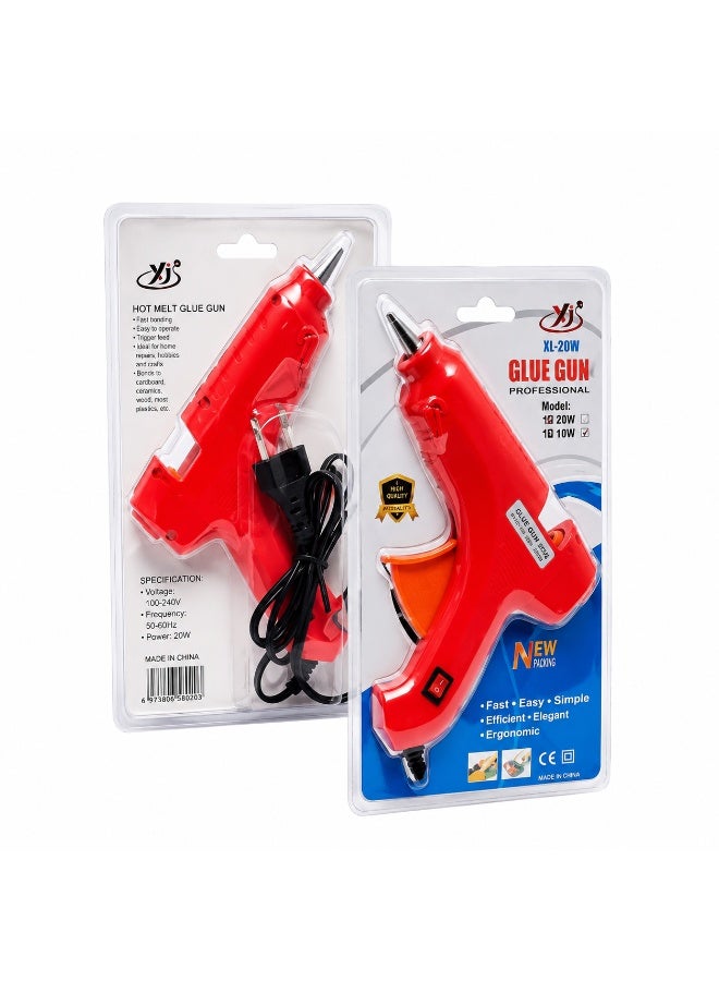 X01 Hot Melt Glue Gun, 20W, Red, for Office, School & Crafts
