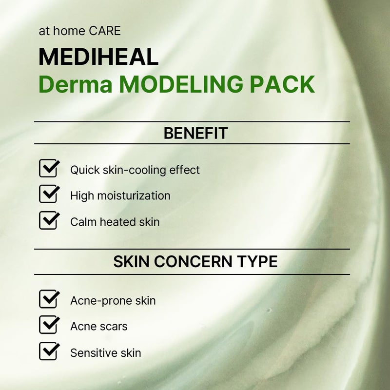 Mediheal Derma Modeling Pack Teatree*2 - Rapid Cooling For Soothing Skin - Easy DIY Home Spa Kits, Hydrating Icy Jelly Mask For Skin Refreshment - Image 4