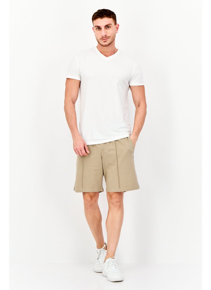 Jack Jones Men Plain Basic Short, Light Khaki  - Image 3