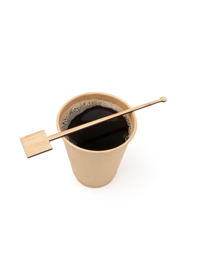 Restaurantware 7 Inch Coffee Stirrers, 1000 Disposable Coffee Stir Sticks - Square Top, Sturdy, Natural Bamboo Drink Stirrers, Stirrers For Hot and Cold Beverages, Break-Resistant  - Image 2