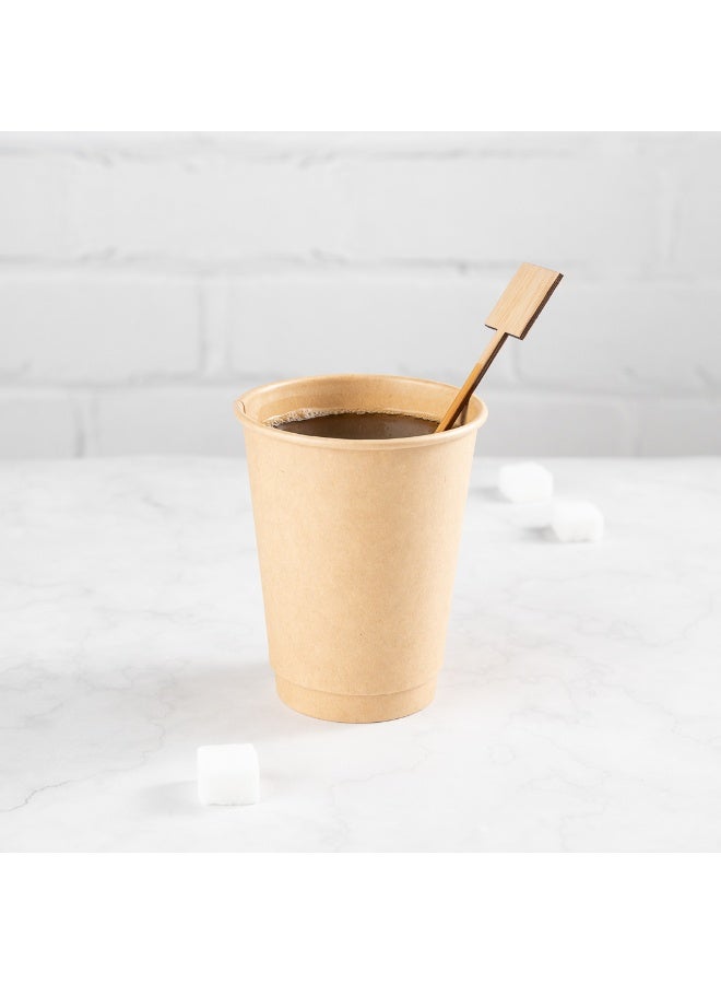 Restaurantware 7 Inch Coffee Stirrers, 1000 Disposable Coffee Stir Sticks - Square Top, Sturdy, Natural Bamboo Drink Stirrers, Stirrers For Hot and Cold Beverages, Break-Resistant  - Image 3