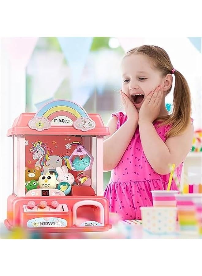 Claw Machine for Kids, Mini Vending Machines Arcade Candy Indoor Claw Game Prizes Toy, Electronic Pink Cool Fun Things Small Christmas Toys for Girls, Gifts for Girl 5 6 7 8 9 10 Year Old - Image 4