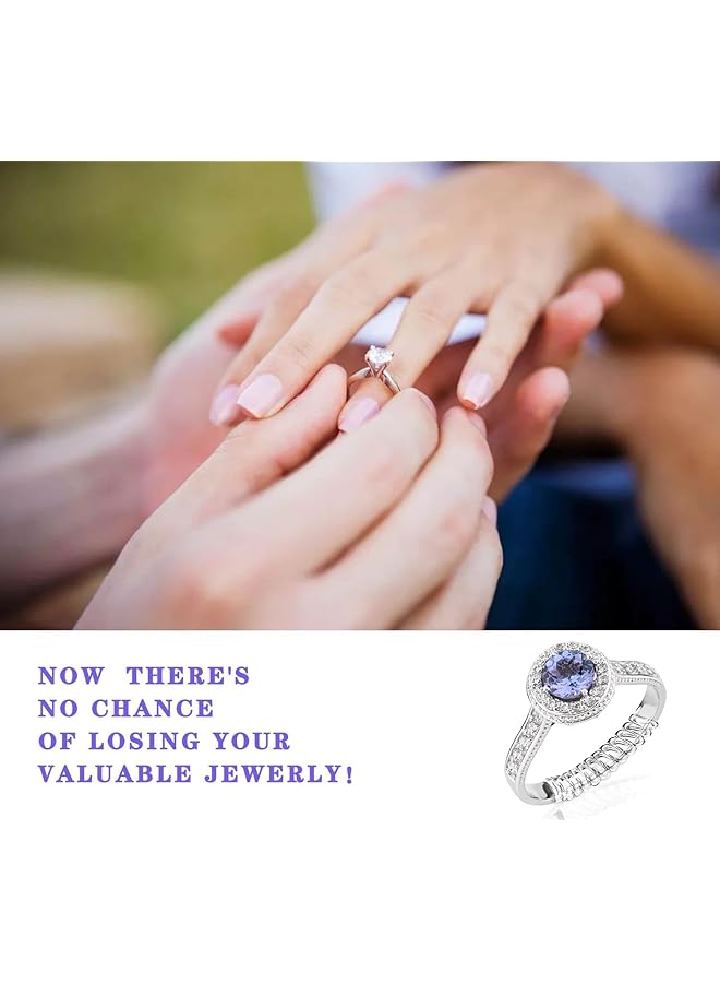 erorex Invisible Ring Size Adjuster Ring Size Adjuster For Loose Rings 16 Pack 4 Sizes Invisible Ring Guards For Women And Men Resizer Fit Almost Any Size Rings. - Image 5