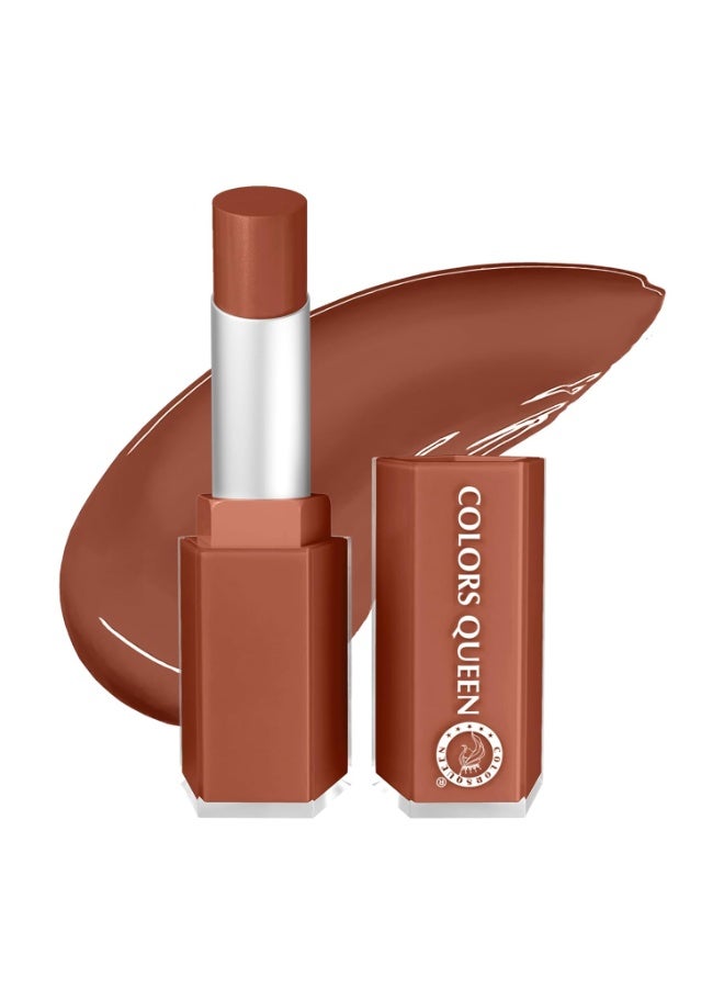 COLORS QUEEN Gloss Stick | Lightweight & Non-Sticky Lip Gloss | Smooth 8 Hrs Hydrating Formula | High Shine Lipstick for Women Enriched with Shea Butter, Vitamin E & Squalane (08 - Fenty Glow, 3.6g) - Image 1
