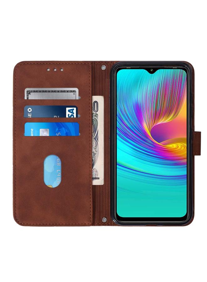 زبون جراب لهاتف Infinix X680 Hot 9 play، جراب كروس بودي من الجلد المنقوش ثلاثي الأبعاد - Image 3