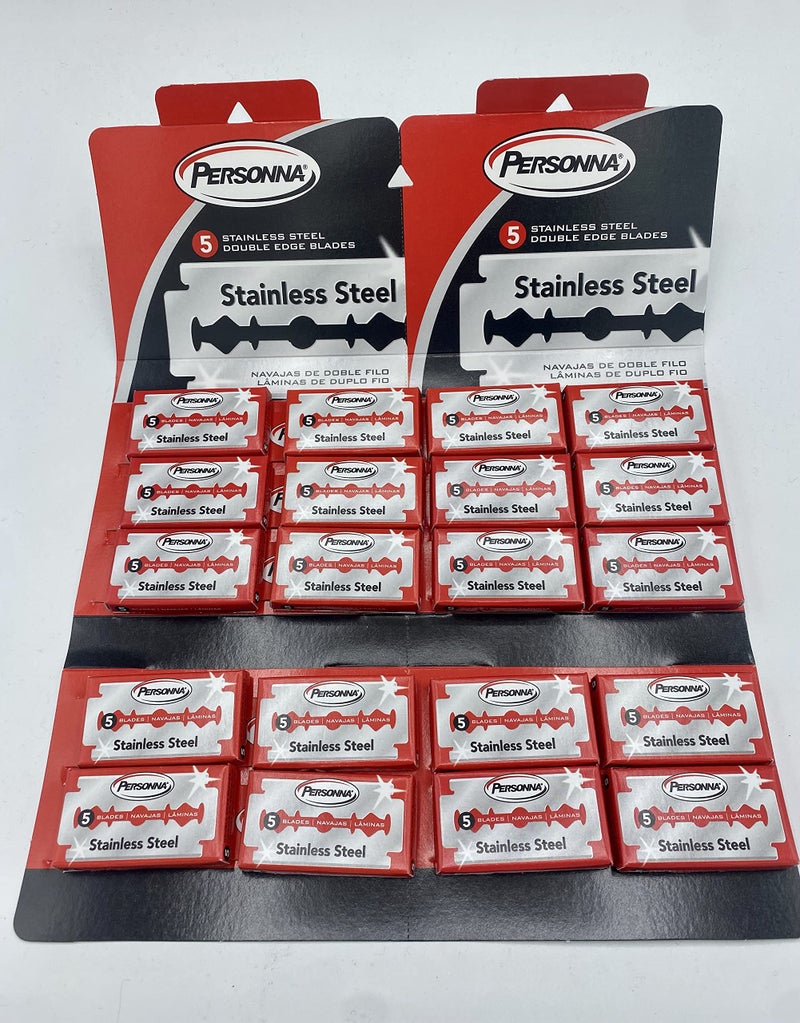 Personna Stainless Steel Double Edge Blades 100 Pack 100 razor blades by Personna