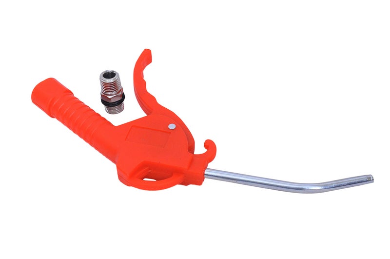 Jon Bhandari Tools Pistol Grip Air Duster Blow Gun – Red Plastic Body with Iron Extended Nozzle, 1/4” NPT Connector – High Pressure Air Blower for Dust, Debris & Moisture – Compact & Lightweight - Image 2