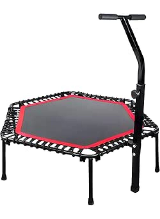 Indoor Fitness Trampoline with Adjustable Handle - Image 1