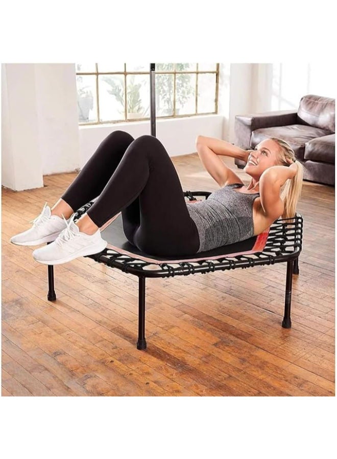 Indoor Fitness Trampoline with Adjustable Handle - Image 2