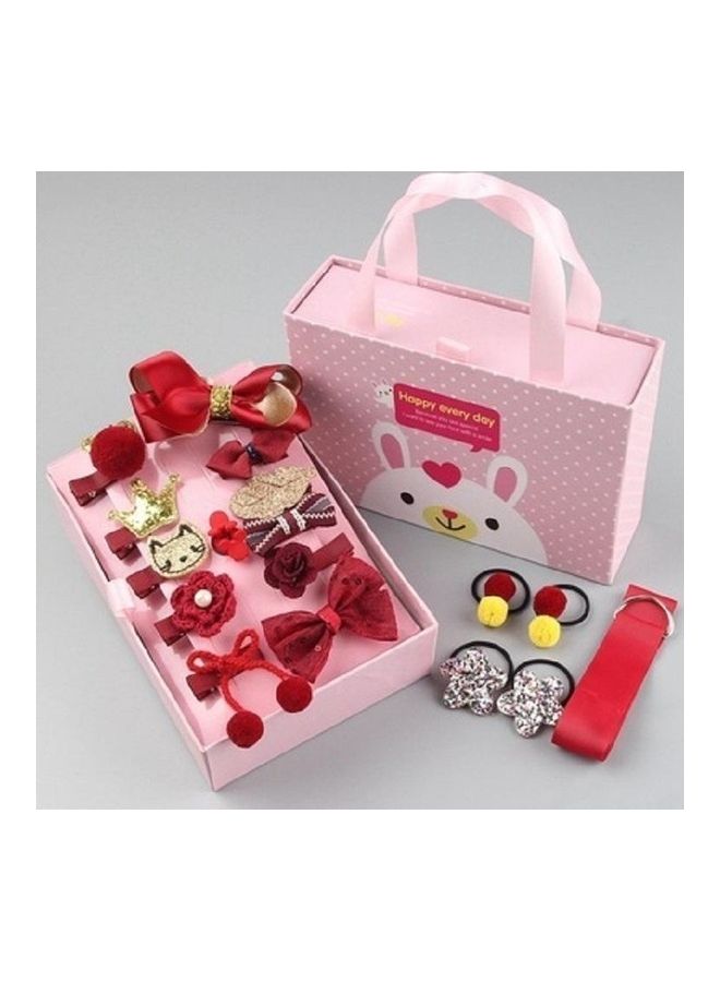 NIBEMINENT Pack of 3 54-Piece Baby Hair Accessories Girls Hairpin Ring Boxed Multicolour - Image 1