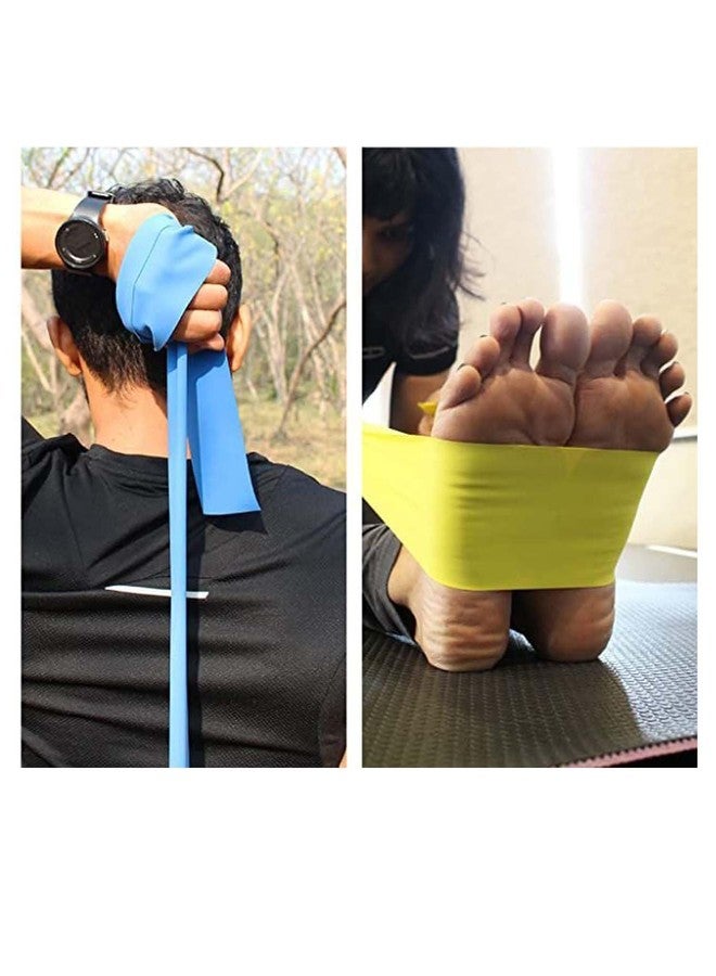 ANCS Resistance Band, Anti-Allergic & Tear-Resistant Latex-Free Natural Rubber, Anti-Slip Grip, Exercise Band for Training & Stretching Men & Women, Size: 150 cm x 10 cm, - Image 2