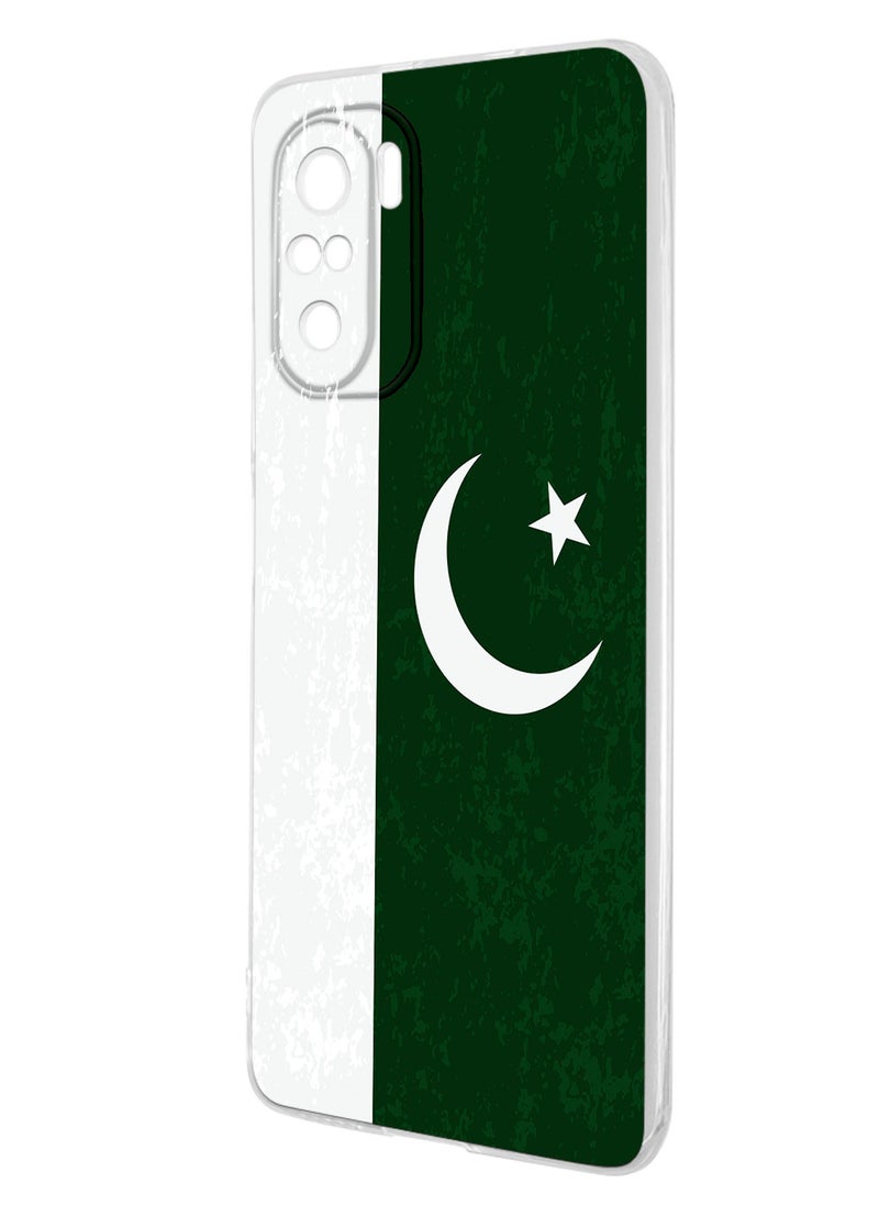 MOBILIUS - for Poco F3 Case, Shockproof Protective Phone Case Cover for Poco F3, with Flag of Pakistan Pattern - Image 1