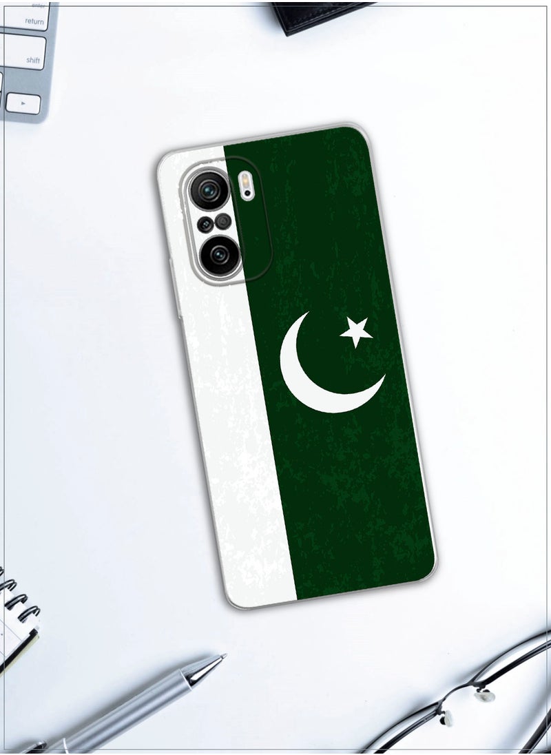 MOBILIUS - for Poco F3 Case, Shockproof Protective Phone Case Cover for Poco F3, with Flag of Pakistan Pattern - Image 1