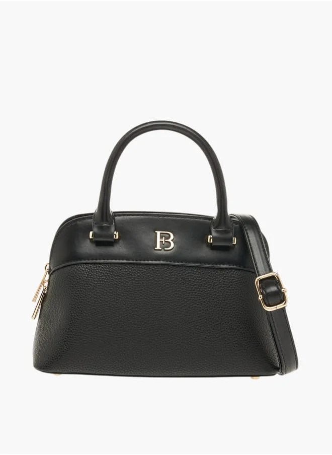 Flora Bella By Shoexpress Womens Textured Tote Bag With Top Handles And Zip Closure