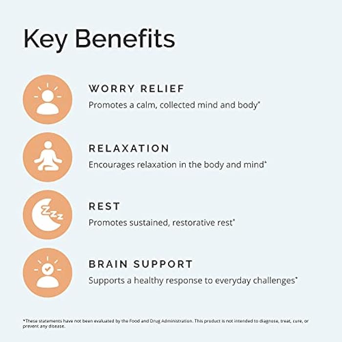 BRAINMD Dr Amen Calm My Brain - 90 Vegan Capsules - Fast-Acting Formula with Magnesium, Ashwagandha & L-Theanine - 30 Servings - Image 4
