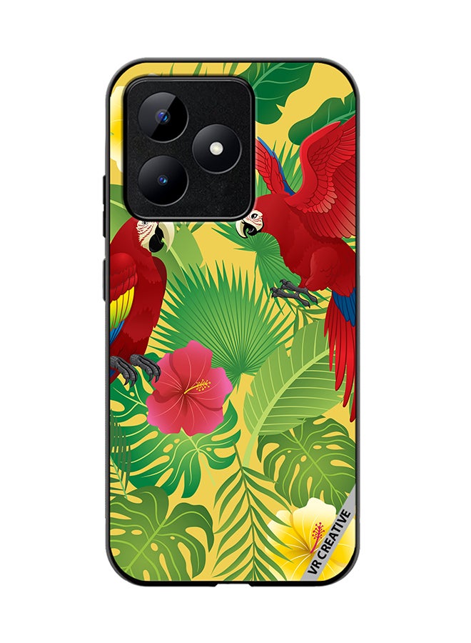 VR CREATIVE Protective Case Cover For Realme C53 Parrot In Jungle Design Multicolour - Image 1