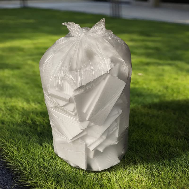 TYPLASTICS 40-45 Gallon Clear Trash Can Liners - 40" x 48" – High Density Garbage Bags - Case of 250 – Multipurpose for Office, Outdoor, Recycling, Industrial and Commercial - Image 4