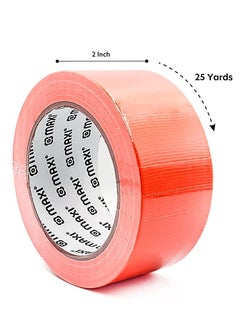 Maxi 6-Piece Two Inch Wide Red Cloth Tape With 25 Yards Length  - Image 2