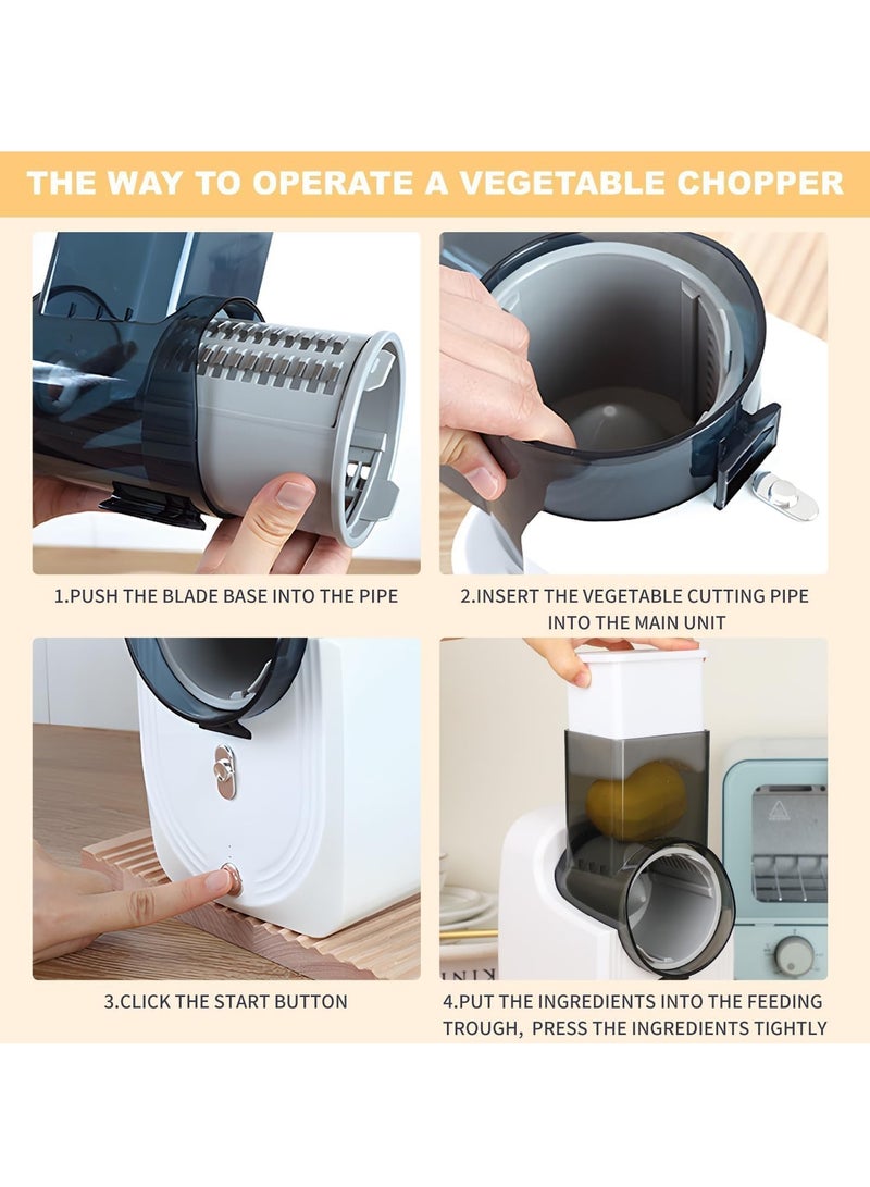 Arabest Electric Vegetable Slicer, Automatic Food Shredder Machine for Kitchen - Image 5