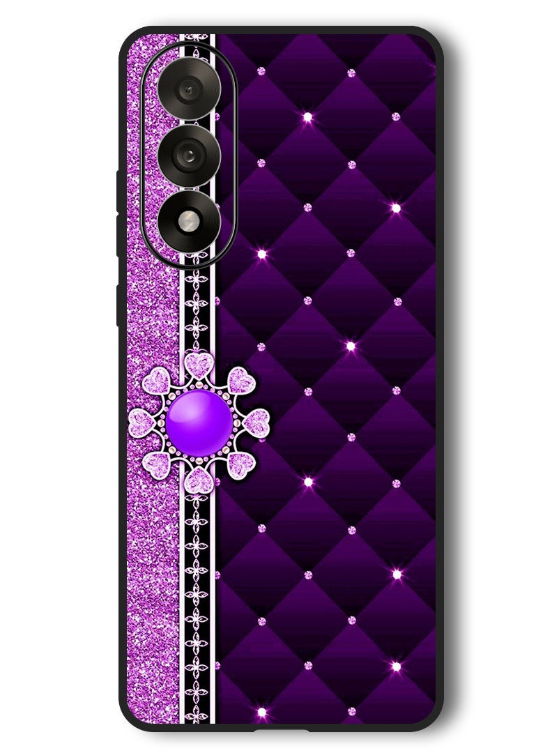 Theodor Case Compatible with OnePlus Nord 5 6.83 Inch Protection Shockproof Bumper Cover Purple Stappers - Image 1