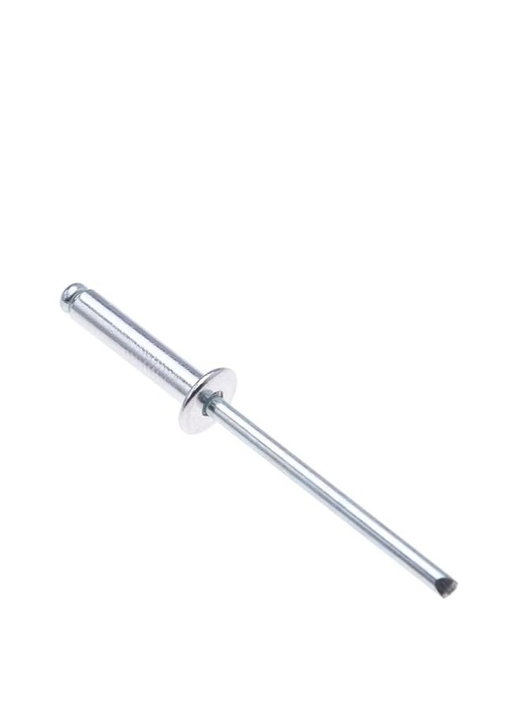 AQSON 3.2mm x 12mm Alloy Rivets, 100 Pack – Rivets for Metal, Blind Rivet, Dome Head Rivet, Aluminium Body and Steel Mandrel Pop Rivets for Tinplate, Metal Fastening, Leather – Push Rivets - Image 1