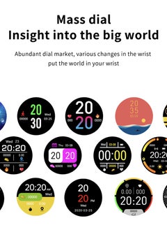 RollsTimi  Men's Round Bluetooth Smartwatch, 1.28 Inch Full Screen Touch, Answer/Make Calls, Message And Event Reminders, Exercise Sleep Heart Rate Monitoring, Support Multiple Languages, Android 5.0 And IOS 9.0 And Above Universal, RT ZL02 Pro Yellow  - Image 3