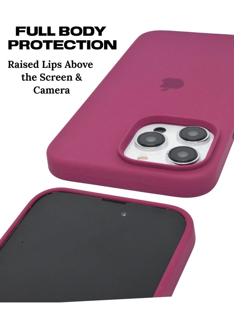 Houmt - iPhone 15 Pro Case 6.1 Inch Liquid Gel Silicone iPhone 15 Pro Cover Inside Microfiber Soft Silky Touch Anti-Scratch Thin Shockproof Cover Compatible with iPhone 15 Pro - Image 1