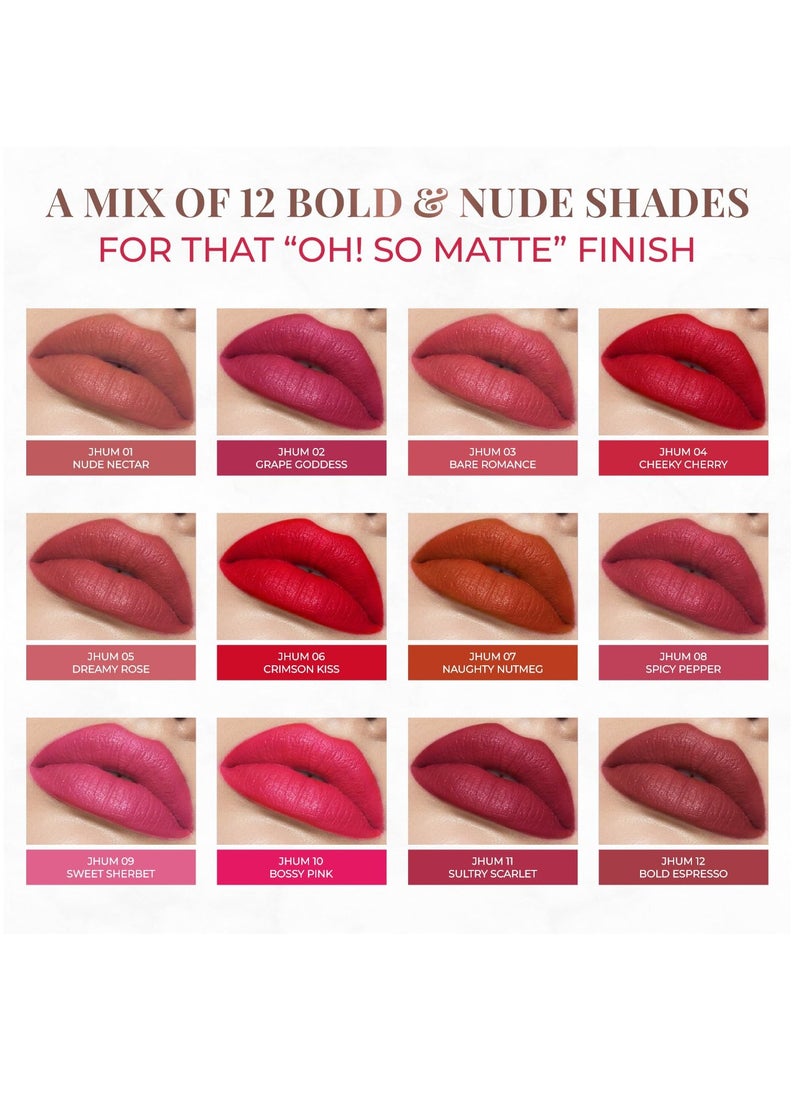 Just Herbs Just Herbs Ultra Matte Bullet Lipstick 4g Nude Nectar  - Image 2