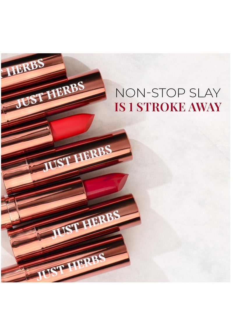 Just Herbs Just Herbs Ultra Matte Bullet Lipstick 4g Nude Nectar  - Image 4