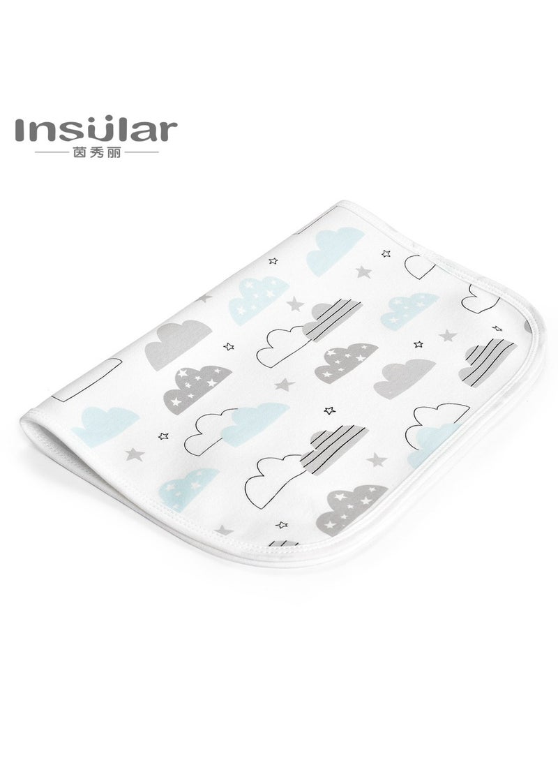 50×70cm Baby Waterproof Bed Pad with 100% Cotton Surface for Kids, Toddlers, Adults, Reusable and Washable Incontinence Underpads Mat for Pack n Play and Crib, Cloud - pzsku/Z0FDF4B2EF2805BC2C67BZ/45/_/1733909279/036f8587-27da-4a38-aa8c-33b36452f7ab