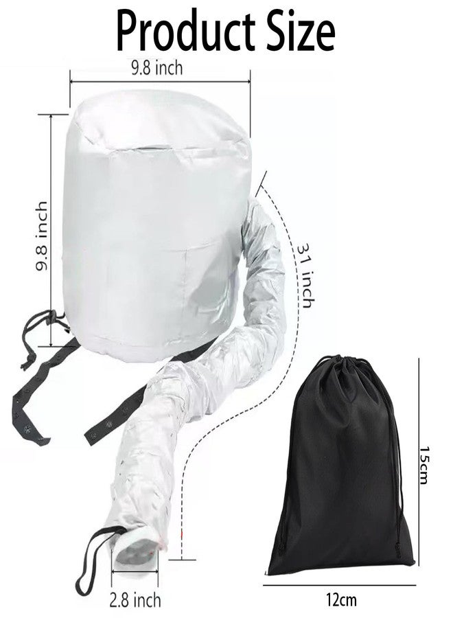 xinxingin 2 Pcs Bonnet Dryer for Curly Hair, Hair Drying Bonnet with Storage Bag, Hairs Dryer Cap for Let Hairs Dry Quickly, Styling, Travel - Image 2